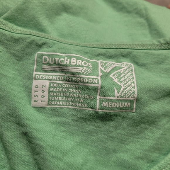 Dutch Bros Green Tank - Picture 2 of 7